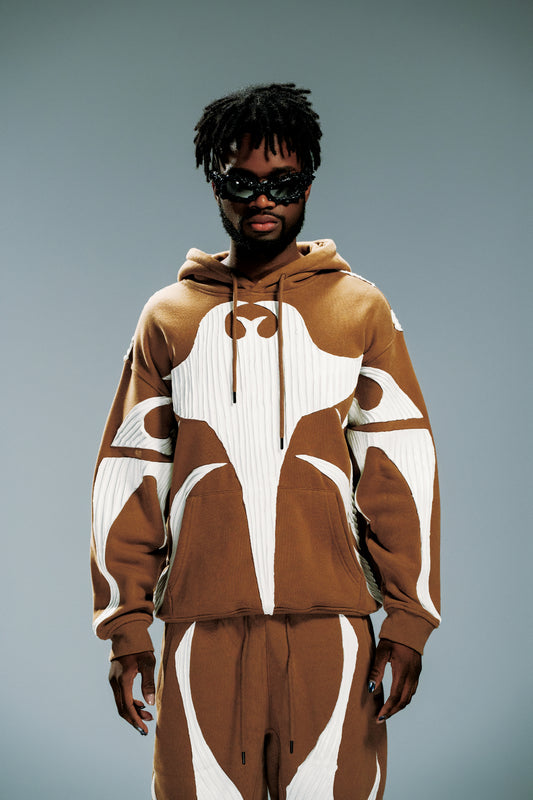 AWHM-004 Lest Pattern Hoodie – Clay
